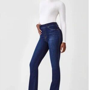 Spanx Flare Jeans - Midnight Dark Wash - Size Small Petite